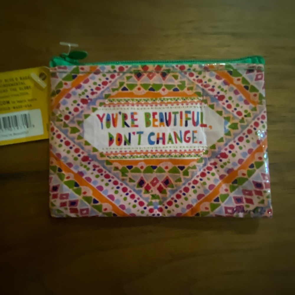 Pink Recycled Material Wallet/Coin Purse